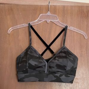 Forever 21 Camouflage Print Racerback Style Padded Sports Bra